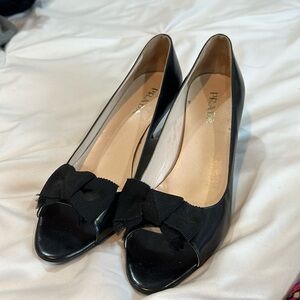 Black Prada heels